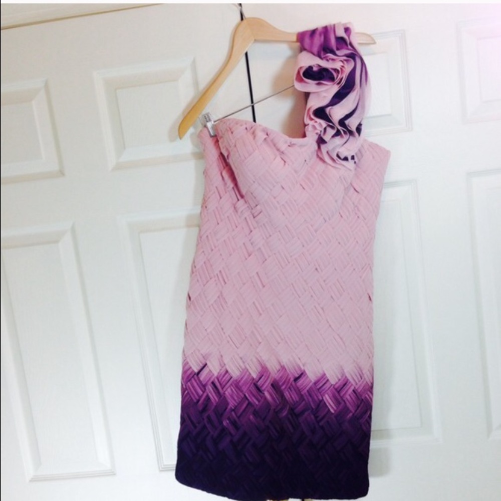 STUNNER BRAIDED OMBRÉ DRESS - Picture 2 of 4